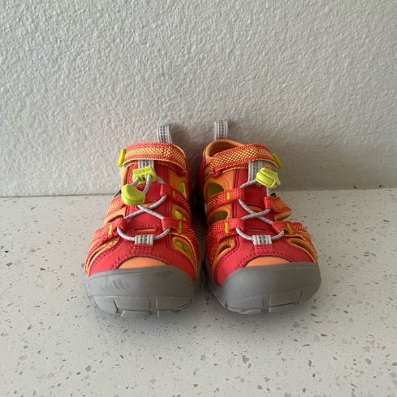 Keen Orange & Red Seacamp lI CNX Hybrid Water Sandals Unisex Toddlers Size 11 - Picture 4 of 15